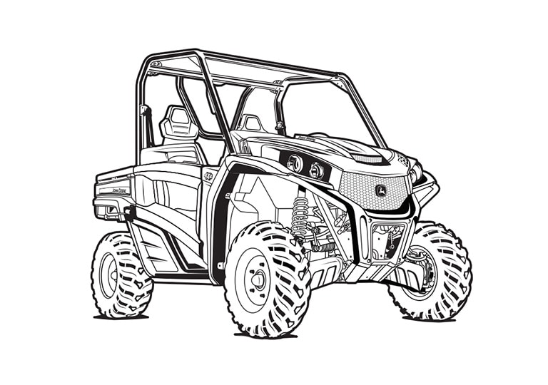 RSX860M Gator coloring page sample